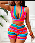 Rainbow Stripe 2 Piece Set